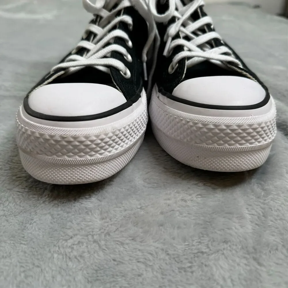Converse Black and White High Top Sneakers - Picture 6 of 10